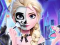 Hra Tattoo Halloweenskej párty Elsa online