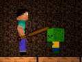 Hra Noob proti zombíkom - Lesný biom online