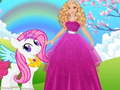 Hra Barbie a Pony Obliekanie online