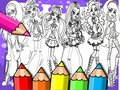 Hra Omalovánka Monster High online