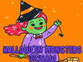 Hra Halloween Monštrá Puzzle online
