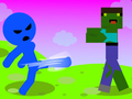 Hra Stickman: Únik pred zombíkom online