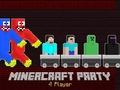 Hra MinerCraft Párty pre 4 Hráčov online