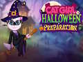 Hra Príprava na Halloween s Mačacou Dievčinou online