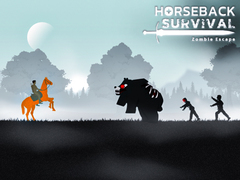 Hra Prežitie na koni: Útek pred zombie online