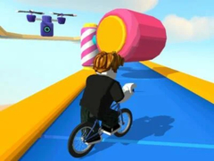 Hra Obby, ale si na bicykli online