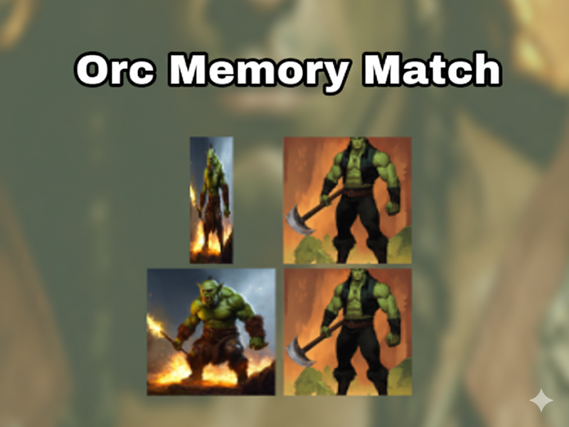 Hra ORCS: Pamäťová zhoda online