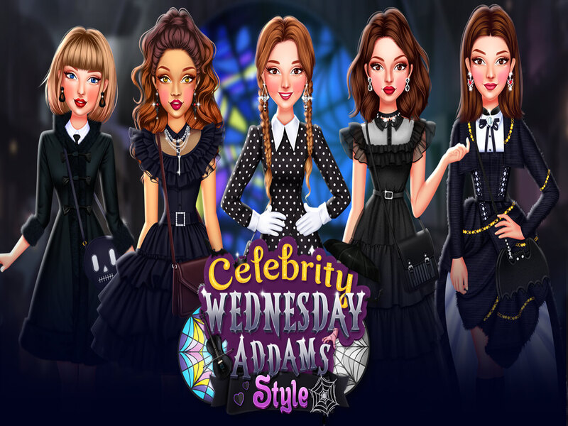 Hra Celebrity v štýle wensens addams online