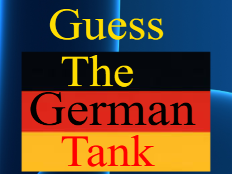 Hra Hádajte nemecký tank online