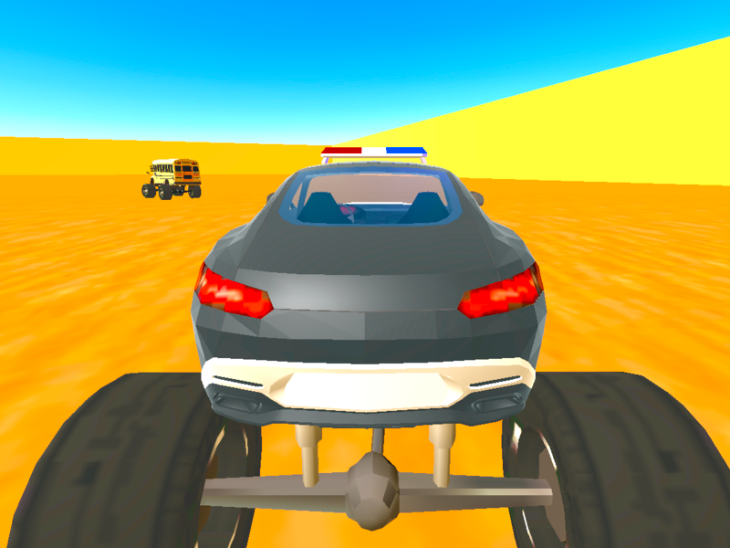 Hra Monsters Trucks: Polícia proti banditom online