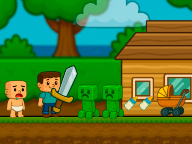 Hra Kid Nub, pomoc! Pretekár online